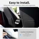 2Pcs for Tesla Model 3/Y 2017-2026 Juniper/Highland(Not for Standard), Leather Seat Back Kick Protectors Accessories, Kids Mats Waterproof Pet Covers