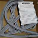 Upgraded W10830162 (Right) & W10830283 (Left) Refrigerator French Door Seal Gaskets Part for Whirlpool Refrigerator Gasket Seal Replacement for Kitchen-Aid & Ken-more Parts Replace Door Seal