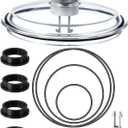SF80110-1 Leaf Trap Cover Lid with O-Rings & Valve Sand Filter Pump Seal Gasket Parts Compatible with 12 Inch Sand Filter Pump (Pump Flow Rate: 2, 100 GPH) NOT Fit for 14 & 16 Inch