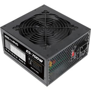 700W ATX Power Supply Non Modular PSU with 4+4 Pin Connectors Auto-Thermally Controlled 120mm Fan, 115/220V Switch