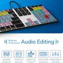 KB Covers Pro Tools Keyboard for Mac, Backlit Aluminum, USB-C Wired