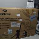Pool Basketball Hoop, Oversized Poolside Basketball Hoop for Swimming Pool Basketball Game, 34"x34"x42.2" Water Basketball Hoops with Lengthen Base/ 2 Balls/Pump, Made for Teens, Adults.