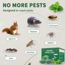 Mouse Rodent Repellent, 24 Pack Peppermint Oil to Repel Mice and Rats Works for Mice Repellent, Squirrels, Indoor/Outdoor Use, Safe for Homes & Pets