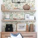 Floral Peel and Stick Wallpaper Boho Floral Contact Paper 393inL17.3inW Nursery Flower Self Adhesive Removable Wallpaper for Bedroom Bathroom Waterproof Contact Paper Colorful Wildflower Leaf