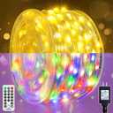 Outdoor Christmas Lights, 600LEDs 197FT Christmas Tree String Lights, IP67 Waterproof 11 Modes Warm and Multicolor Holiday Lights with Remote for House Yard Xmas Decorations