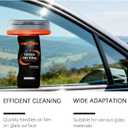 2PC Glass Oil Film Remover for Car, Automotive Glass Cleaner for Oil Residue & Road Grime, Improves Visibility & Safe Driving