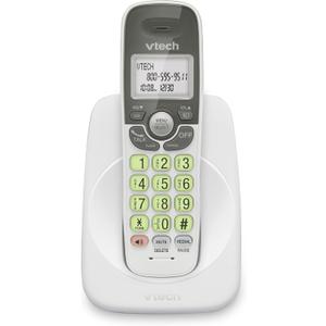 VTech Cordless Phone with DECT 6.0, FullDuplex Speakerphone, Lighted Display, Backlit Keypad, Caller ID/Call Waiting, Volume Control, Hearing Aid Compatible, Wall Mount | VG131 (White)