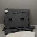 KAQJW Detachable Felt Cat Bed Condo Shelter House for Indoor Use - Easy to Assemble, Durable and Warm Funnest - Cozy Shelter with Built-in Scratching Board and Bonus Cat Toys