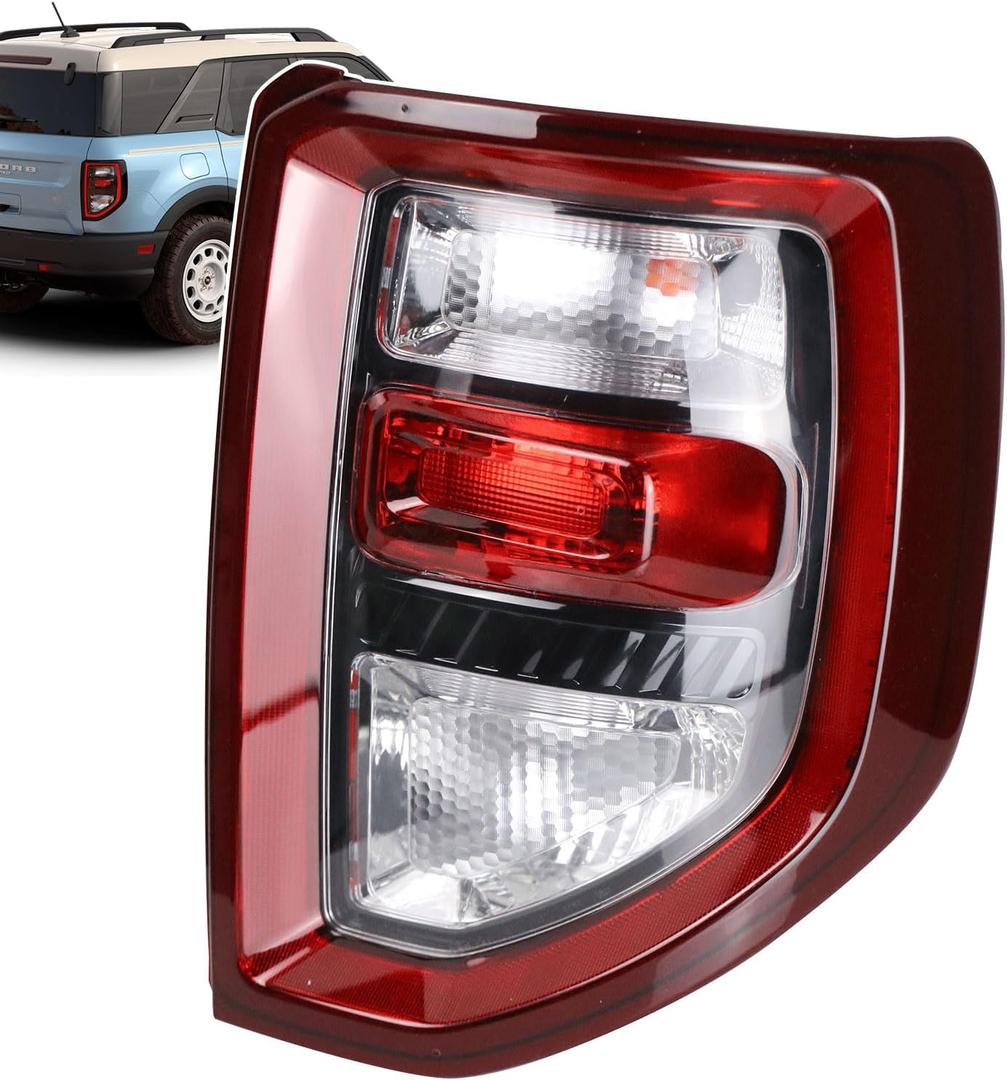 LED Tail Light Assembly Compatible with 2021-2023 Ford Bronco Sport Right Passenger Side LED Taillight Replace M1PZ-13404-A