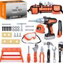 Kids Tool Set Toddlers Tool Kit Kids Toddlers Tool Belt 3 4 5 Year Old Construction Tools Toys for Boys Birthday Gifts Age 3 4 5