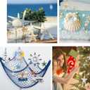 JQAQJU 3-4 Inches Large Starfish and Scallop Shells for Crafts 12PCS, Natural Beach Sea Shells for Crafting, Baking Shells Perfect for White Christmas Decor Beach Party Wedding Fishtank DIY Crafts