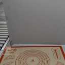 26x16 Inch Extra Thick Silicone Baking Mat with Measurements, Non-slip and Reusable - For Cookies, Bread, Pastry (Red)