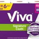 2 x Viva Signature Cloth Paper Towels, 3 Double Rolls, 86 Sheets per Roll