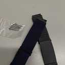 Compatible with 22mm Watch Bands Quick Release Replacement Wristband,Adjustable Stretchy Nylon Solo Loop Straps Fabric Braided Sport Elastic Bands for Men Women (Grey+Indigo)