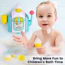 Bath Toys for Kids Ages 4-8, Ice Cream Bubble Machine for Toddlers Ages 3-5, Ice Cream Foam Maker Bathtub Toys, Pretend Cake Play Set for 3 4 5 6 Girls Boys Christmas Birthday Gifts