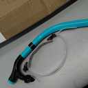 Swimmer's Snorkel for Lap Swimming, Adult Snorkeling Gear Swim Training, Center-Mount Silicone Mouthpiece One-Way Purge Valve in Pool and Open Water