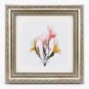 Vintage Style Square Photo Frame with Ornate Gold Finish, 8x8 Inch Decorative Picture Frame for Tabletop or Wall Display