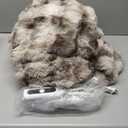 WDCOZY Luxury Bubble Throw Blanket, Faux Rabbit Fur Mink Plush Throw for Couch, Sofa and Bed, Soft Fluffy Fuzzy Furry Cozy Blanket, Thick and Warm for Women, 50x60 inches, Tie-Dye Grey, 950 GSM