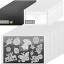 KKJCXY 80pcs Magnetic Sheets for Dies Storage, with Rubber Magnet Sheet, Die Cut Storage Essential Set for Die Cutting and DIY Scrapbooking (No storage box, 40 sheets+40 bags)