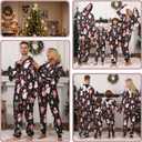 Matching Christmas Onesie Pajamas for Family/Couples, Cute Printed One-piece Pjs, Xmas Holiday Adult Hooded Sleepwear (Medium, Bear)