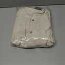 SKAVIJ Mens Handloom Cotton Kurta Long Sleeve Henley Shirt Crewneck Casual T-Shirts (Beige, L)