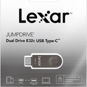 Lexar E32C 64GB Type-C USB Flash Drive, USB-A&USB-C 3.2 Gen 1 Dual Drive
