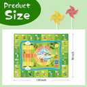 8'x 10' ABC Rug, Kids Rugs for Playroom Classroom Bedroom, Educational Learning Play Mat with Alphabet Animals Numbers & Shapes (8x10 Feet)
