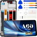 for Oppo A60 LCD Display for Oppo A60 Screen Replacement for Oppo A60 CPH2631 Touch Screen Digitizer Kits Assembly with Frame (Black)