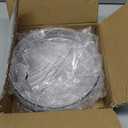 Amazon Basics Lazy Susan Turntable Organizer for Spices and Condiments, 9" Diameter, 2 Tier, Clear