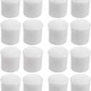 16 Pcs Premium Rubber Door Stop Stud Replacement Tips  Doorstopper Bumpers, Springe Hinge End Caps for Wall & Floor Protection  Universal Size (White)