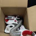 Shark NV501 Rotator Professional Lift-Away Upright Vacuum with HEPA Filter, Swivel Steering, LED Headlights, Wide Upholstery Tool, Dusting Brush & Crevice Tool, White/Red