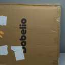 Babelio Baby Gate with Adjustable Cat Door,29-43" Auto Close Durable Pet door for Stairs,Doorways and House,Pressure Mounted,Easy Install,Effortless Walk Thru,White