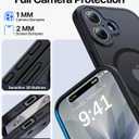 Faiono Magnetic for iPhone 17 Case [Full Camera Protection][Military-Grade Protection][Compatible with MagSafe] Shockproof Protective Slim Phone Case for iPhone 17, Black