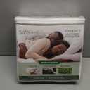 SafeRest Sleepure Waterproof Mattress Protector Queen Size - Viscose Derived from Bamboo - Fitted with Stretchable Pockets - Machine Washable Cotton Queen Mattress Cover for Bed