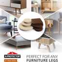 Felt Furniture Pads X-PROTECTOR 133 PCS Premium Furniture Pads - Felt Pads Furniture Feet Best Wood Floor Protectors - Protect Your Hardwood & Laminate Flooring! Brown and Beige