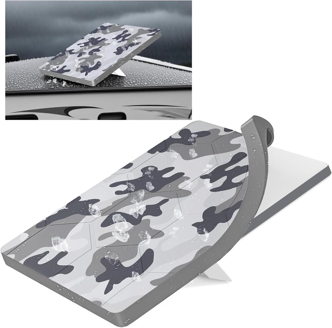 Starlink Mini Protective Cover Case, Hailproof Liquid Silicone Protective Case for Starlink Mini Dish, Starlink Minis Accessories Waterproof Shockproof Portable (Camo)