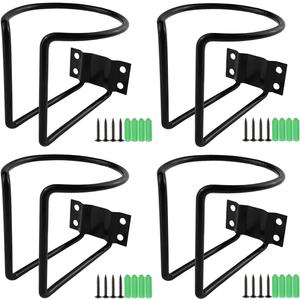 TIHOOD 4PCS Boat Ring Cup Holder Stainless Steel, Wall Mounted Cup Drink Holders for Boat, Universal Cup Holders for Marine, Yacht, Truck, RV, Trailer, Installs on Walls and Rails