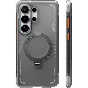 TORRAS Ostand Q3 Air for Samsung Galaxy S26 Ultra Case with 360 Magnetic Stand, Fit for MagSafe, Airbag Cushion, Mil-Grade Drop Tested, Shockproof Phone Case for S26 Ultra 6.9", Shadow Black