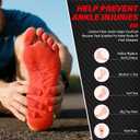 Carbon Fiber Performance Insoles, Shock Absorbing Sport Insoles for Running, Basketball, Volleyball, More Structured Support Energy Return Injury Prevention Insoles