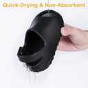 bolukets Toddler Little Kids Slides Sandals, Summer Slip On Lightweight Slippers for Boys and Girls, Beach Pool Anti-Slip Water Shoes Indoor Outdoor Sandals (Black)