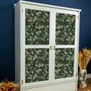 Vintage Green Paisley Floral Wallpaper Peel and Stick Exotic Leaf Flower Wallpaper for Bedroom Living Room Decorative Floral Botanical Contact Paper for Cabinet Shelf Home Decor 12"x118"