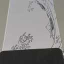 Ovenbird Gaming Mouse Pad with Stitched Edges, Japanese Wave White Extended XL Mousepad with Anti-Slip Base, Cool Large Mouse Pad for Desk, 31.5 x 11.8 in, White