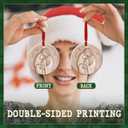 5 x Holy Family Tradition Ornament 2025 - Religious Nativity Scene Ornament, Christian Holiday Keepsake Gift - Mary, Joseph & Baby Jesus Ceramic Christmas Tree Hanging Decor