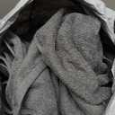 LANE LINEN 100% Cotton Towel Set for Bathroom - 18 Piece - Super Soft, Quick Dry & Highly Absorbent - 4 Bath, 8 Wash Cloth, 6 Hand Towels - Turkish Quality, Durable & Easy Care - Space Grey