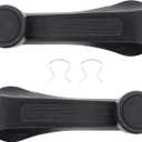 ApplianPar 2Pcs Black Car Window Winder Crank Door Handle Manual Regulators for Honda Civic 1984-2000