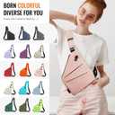 WANDER PLUS Anti Theft Crossbody Travel Bag for Women Men, Multi-Pocket Crossbody Bag, Slim Sling Bag