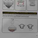 42 inch Crystal Ceiling Fan with Lights and Remote Control Brown Finish, Modern Chandeliers Ceiling Fans with Retractable Blade 3 Color 3 Speed LED Fandelier for Dining Room Living Room