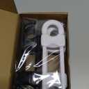 Jetec 10 Pieces Cabinet Locks for Babies, U-Shaped Proofing Drawers Safety Child Locks Adjustable, Easy to Use Childproof Latch for Knob Handle on Kitchen Door Storage Cupboard Closet (White, Black)