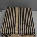 Lahome Modern Rainbow 2x8 Runner Rug, Washable Hallway Kitchen Runner Rugs with Rubber Backing Farmhouse Indoor Outdoor Carpet, Contemporary Non Slip Carpet for Entry Bedroom Porch (Nature/Black Rainbow)