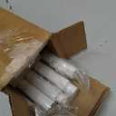 Wrap Around Curtain Rods,White Curtain Rods 48 to 84 Inch,5/8 Inch Adjustable Blackout Curtain Rod Set with Bracket,Room Darkening Single Window Rod,Metal Hidden Curved Drapery Rods 48-84",White